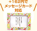 +162円でメッセージカード付