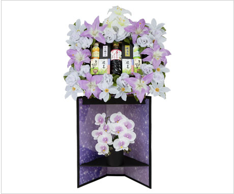 籠盛胡蝶蘭[造花]脚部：紙素材KS-120