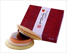 ゆふいん創作菓子あまおう苺のぷりんどら4個入